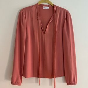 RED Valentino silk dusty pink blouse